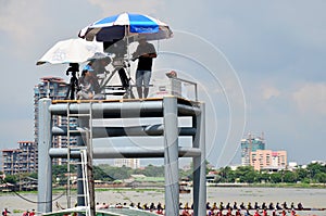 Thai people use Digital Camcorder Video for broadcast live Long